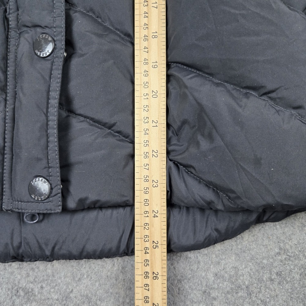 J Crew Vest Womens Medium Gray Sherpa Lined Down Filled Puffer Sleeveless Jacket - Picture 13 of 13